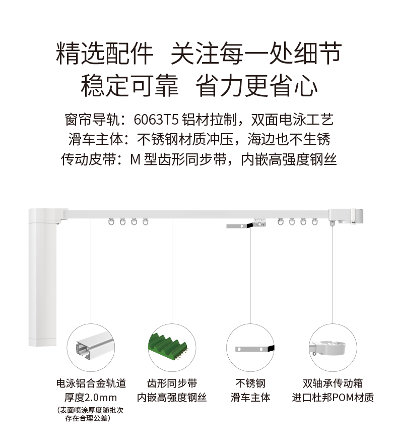 杜亚电动窗帘限位调整图片